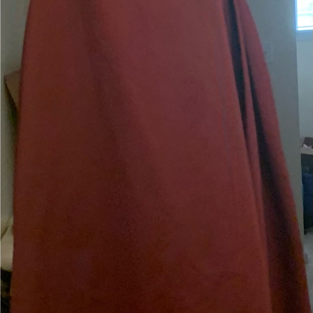 Red wine elegant dress